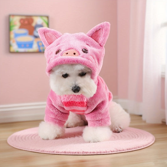 Costume cochon rose – Sweat doux et chaud – photo produit 2