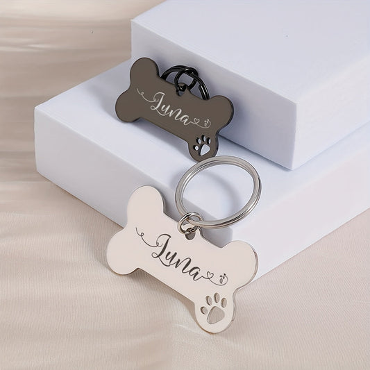 Médaille acier personnalisable – Chien & chat – photo produit 2