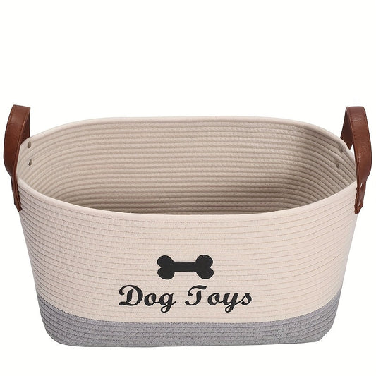 Panier de rangement pour accessoires chien – Beige – photo produit 2
