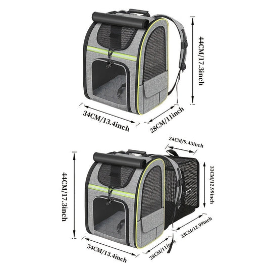 Sac à dos extensible respirant – Chat & petit chien – photo produit 2