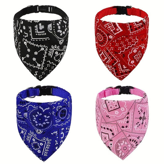 Bandana floral ajustable – Chien & chat – photo produit 2
