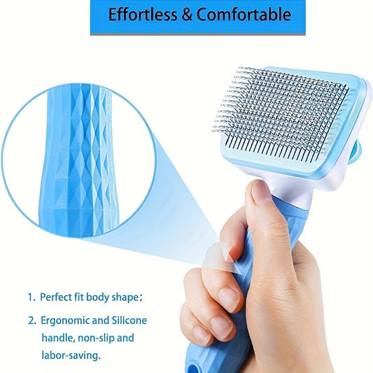 Brosse anti-mue à bouton – Chien & chat – photo produit 2