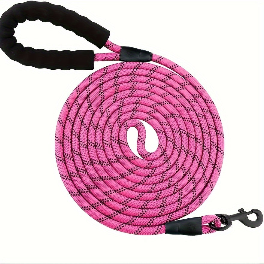 Dog Nylon Leash Lengthened And Reflective Round Rope Small And Medium Cats Dogs Leash Pet Traction Rope