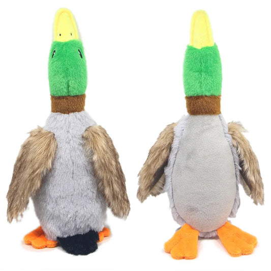 Canard sonore en peluche avec corde – Pour chien – photo produit 2