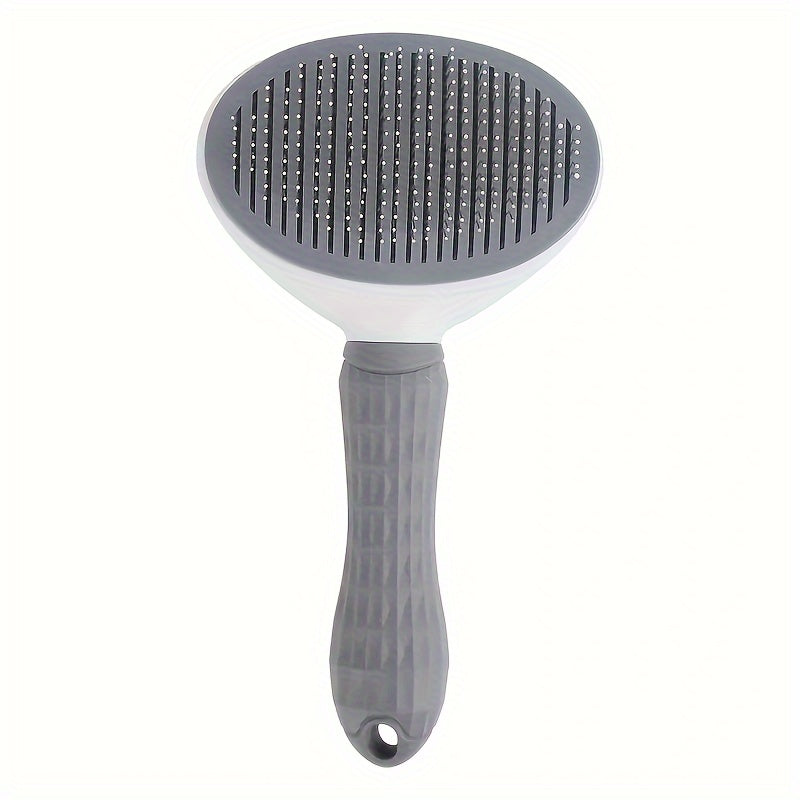 Brosse de toilettage pour chien, chat et lapins, conçue pour éliminer les poils morts. Elle est dotée d'un mécanisme autonettoyant adapté aux animaux à poils longs et à poils courts, diverses couleurs