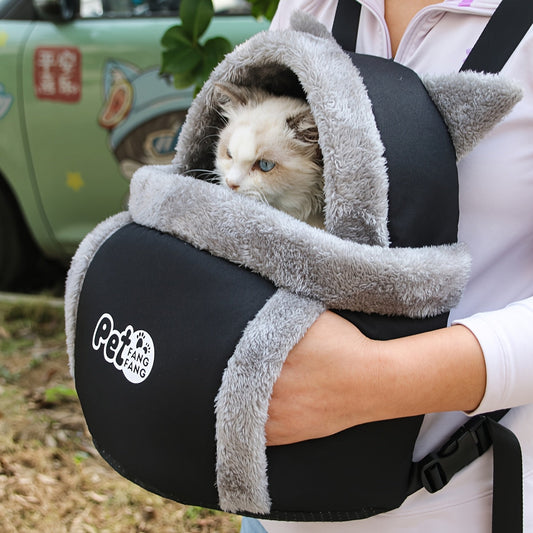 Sac de transport chaud avec harnais – Petit chien & chat – photo produit 2