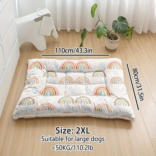 Lit épais motif arc-en-ciel – Lavable – photo produit 2