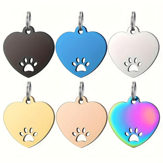 Médaille cœur personnalisable – Motif patte – photo produit 2