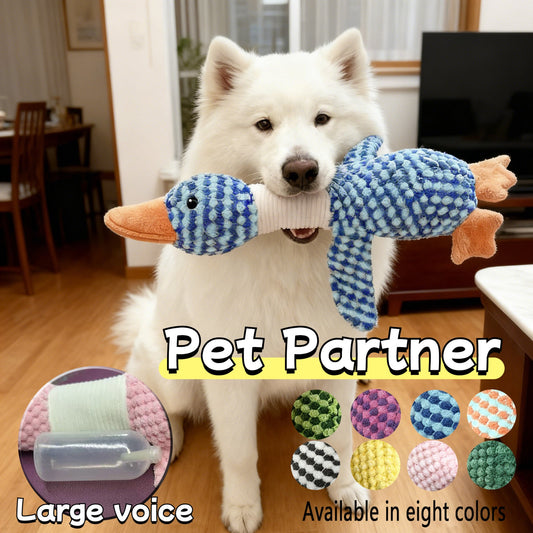 Oie sonore en peluche pour chien – Résistante aux morsures – photo produit 2
