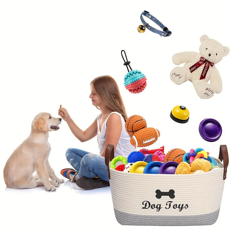 Panier de rangement pour accessoires chien – Beige – photo produit 5