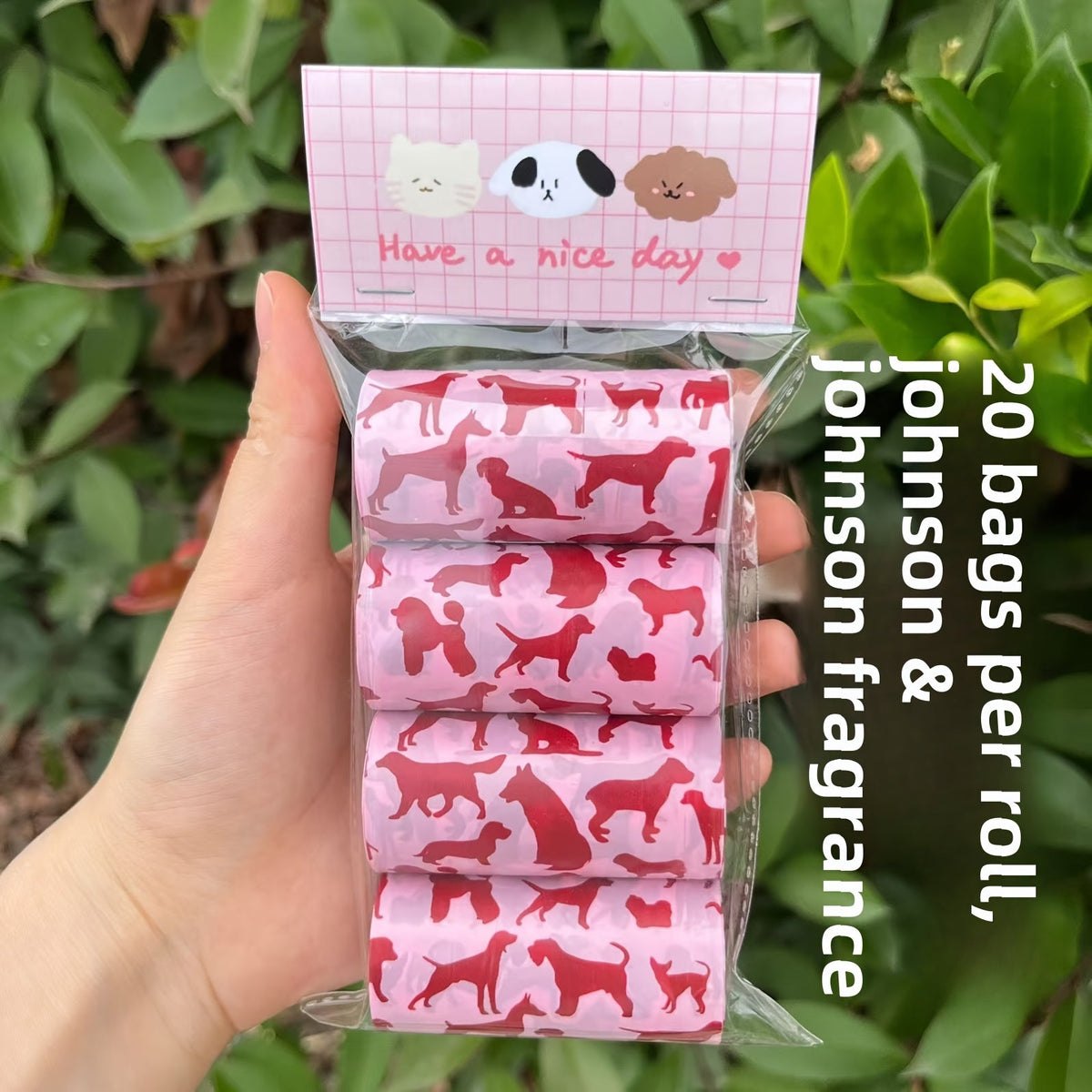 Sacs à déjections parfumés – Lot de 4 rouleaux – photo produit 9