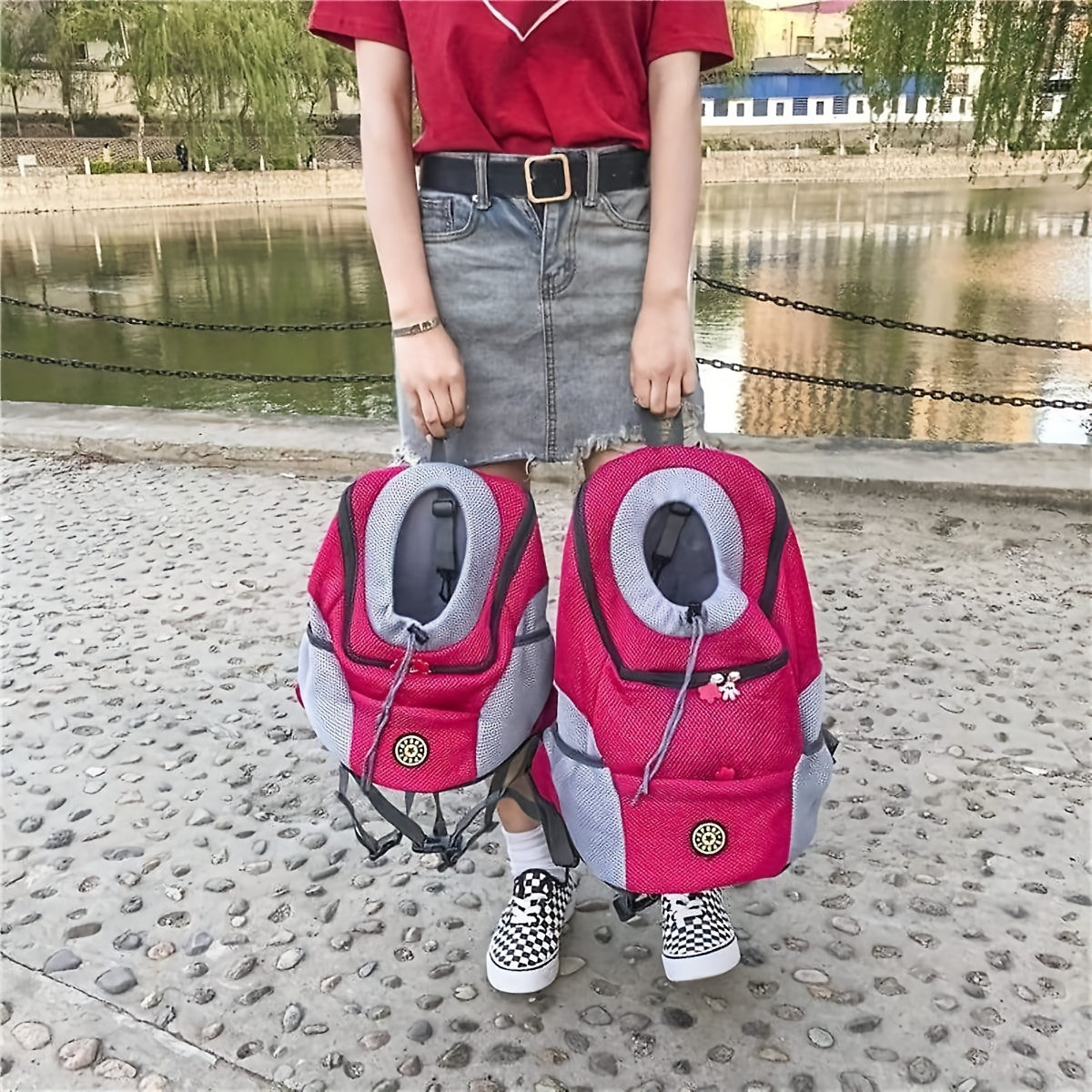Sac à dos ventral rembourré – Petit chien – photo produit 6