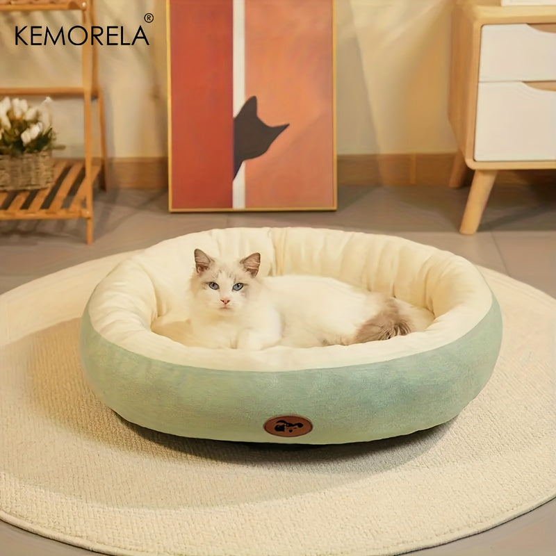 Lit ovale en peluche – Chien & chat – photo produit 5