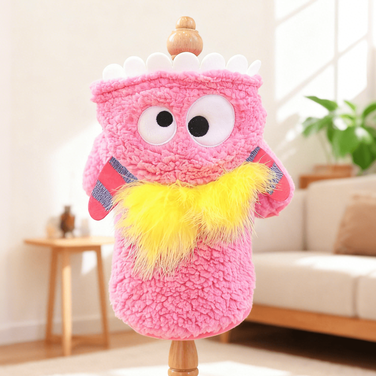 Costume petit monstre rose – Doux et chaud – vue principale