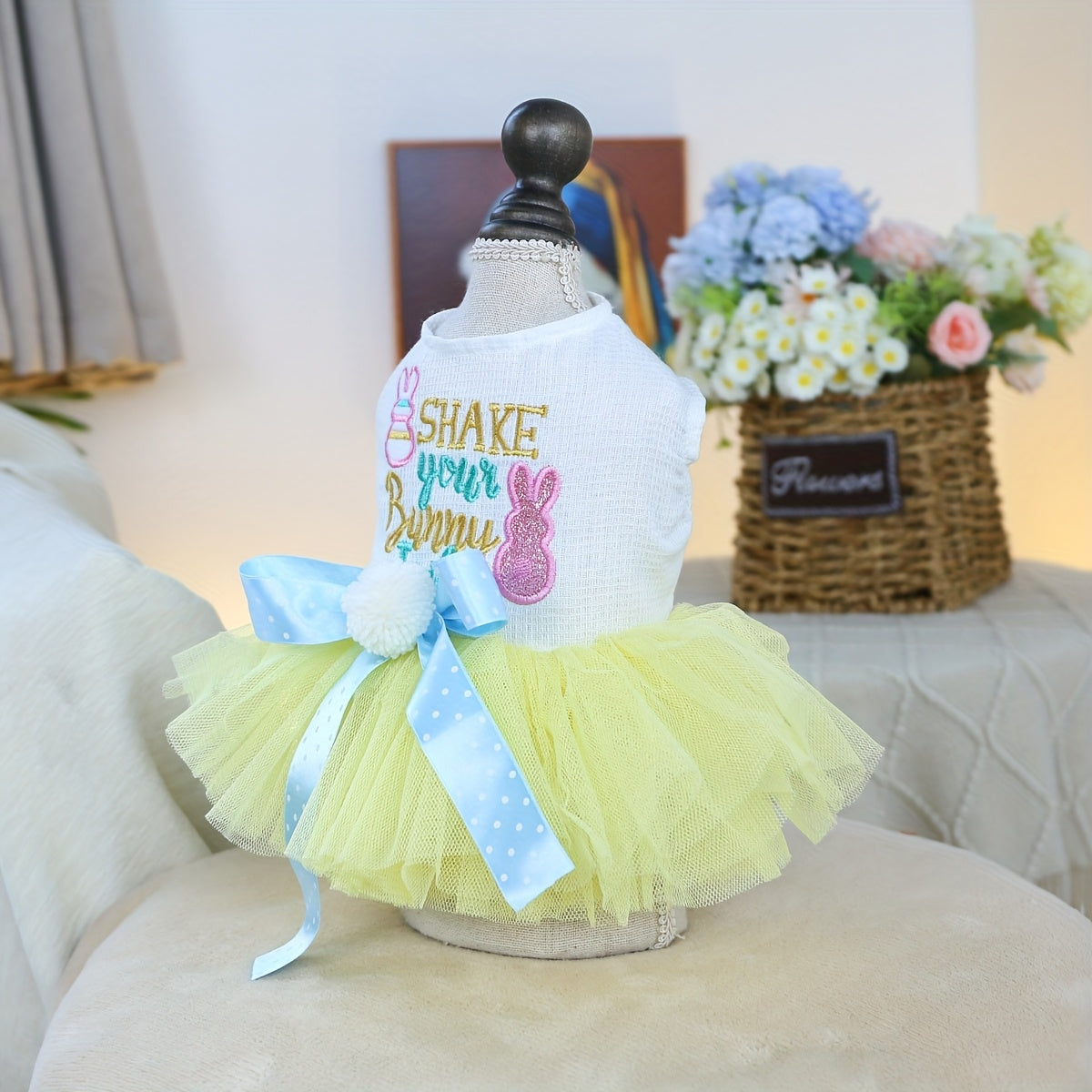 Robe princesse de Pâques – Tulle & lapin – vue principale