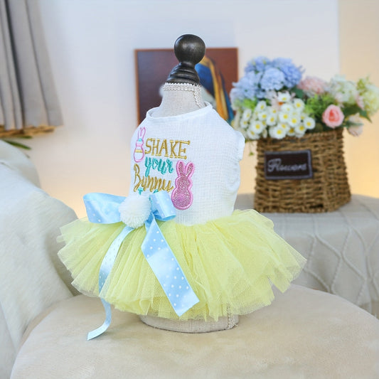Robe princesse de Pâques – Tulle & lapin – vue principale