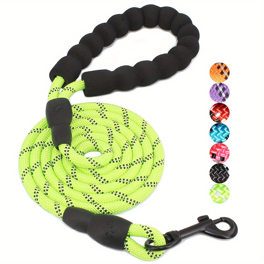 Dog Nylon Leash Lengthened And Reflective Round Rope Small And Medium Cats Dogs Leash Pet Traction Rope