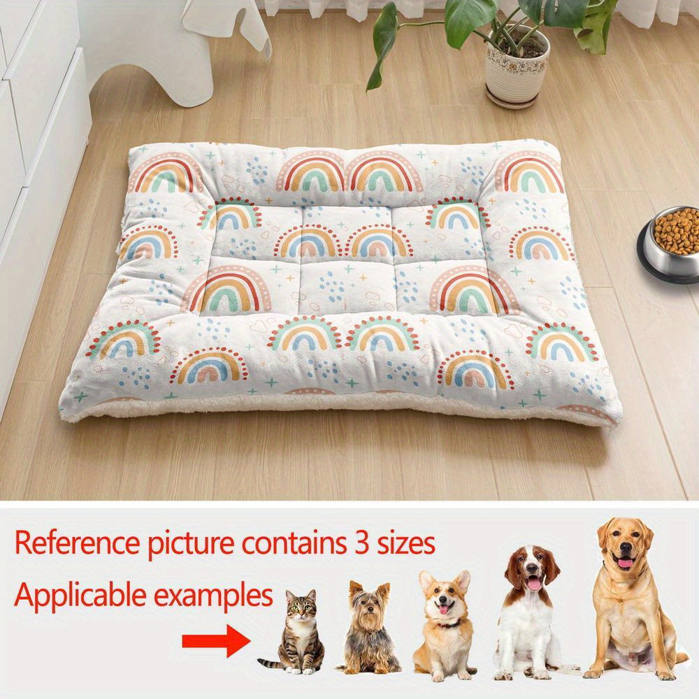 Lit épais motif arc-en-ciel – Lavable – vue principale