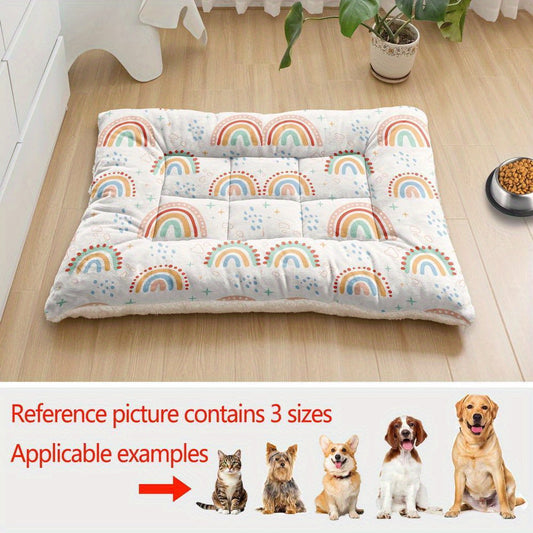 Lit épais motif arc-en-ciel – Lavable – vue principale