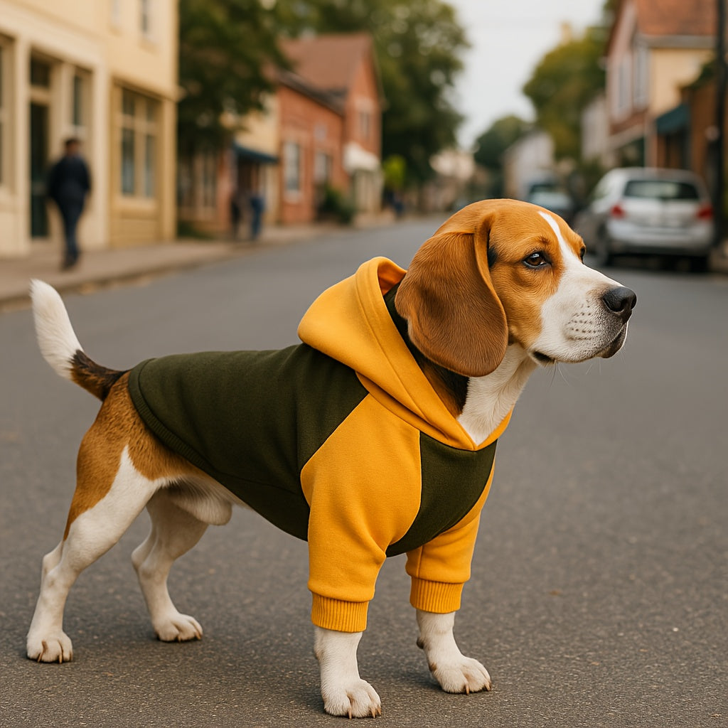Sweat classique à capuche & poches – Chien – vue principale