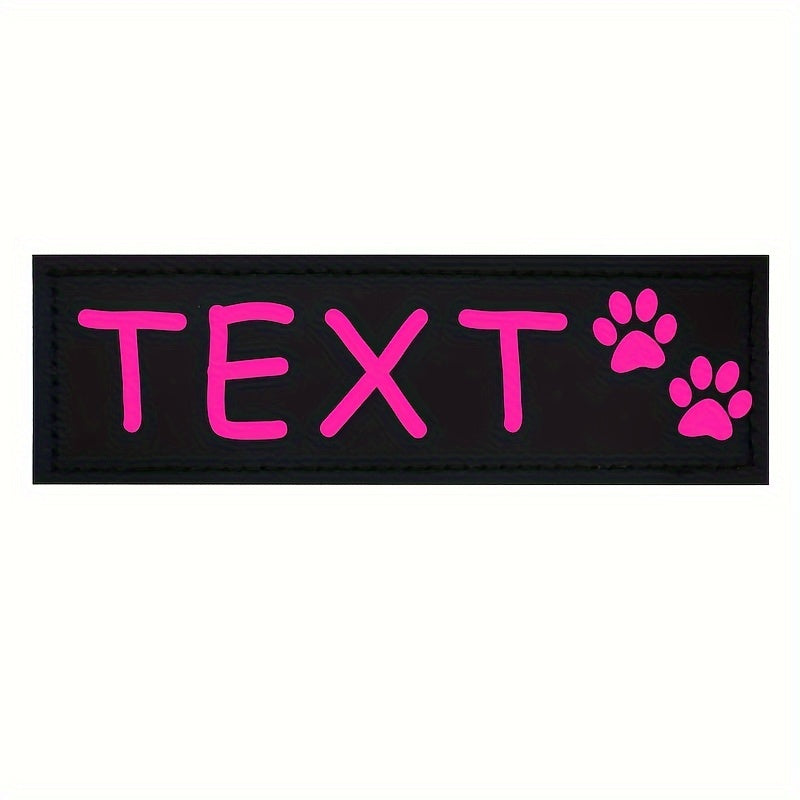 9 Colors Available Custom Pet Patches for Dog Harness Vest with Custom Name Traction Accessories