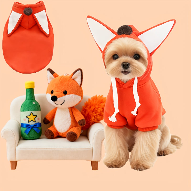 Costume renard orange – Sweat à capuche – photo produit 2