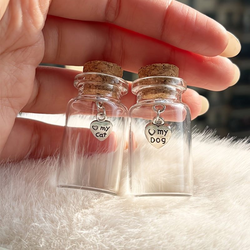 Bocal souvenir en verre – Poils ou dents – photo produit 6