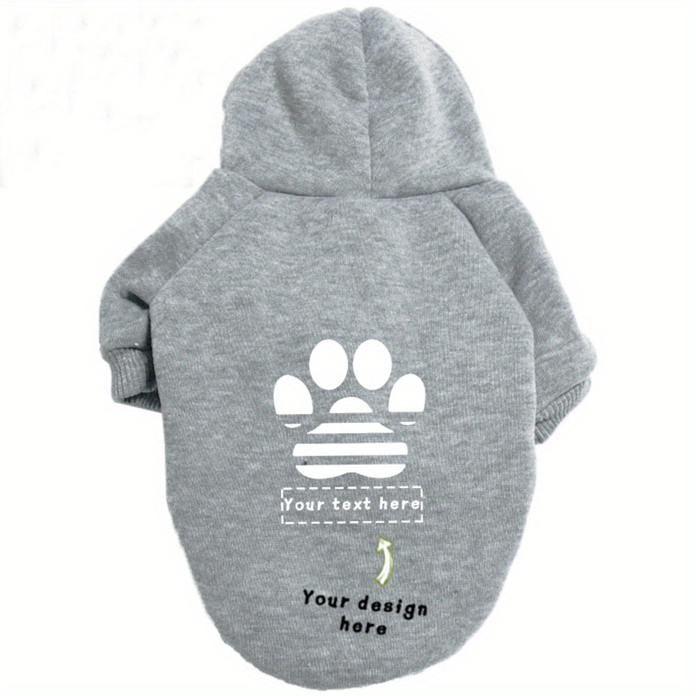 Sweat personnalisable – Empreintes de pattes – photo produit 9