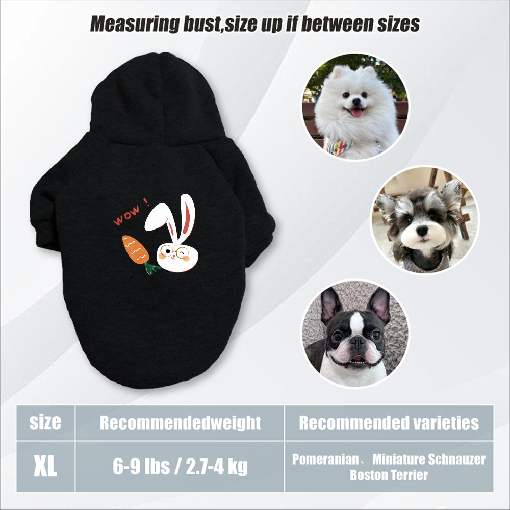Sweat lapin & carotte – Capuche pour chien – photo produit 17