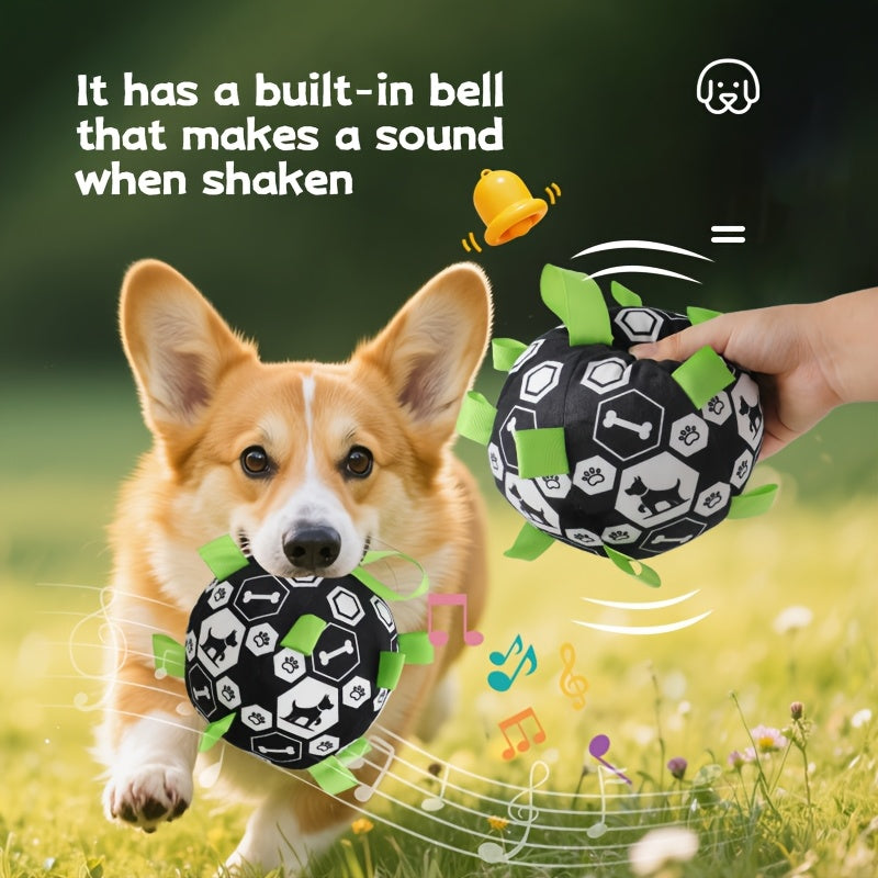 Ballon sonore à cordes pour chien – Jeu extérieur – photo produit 6