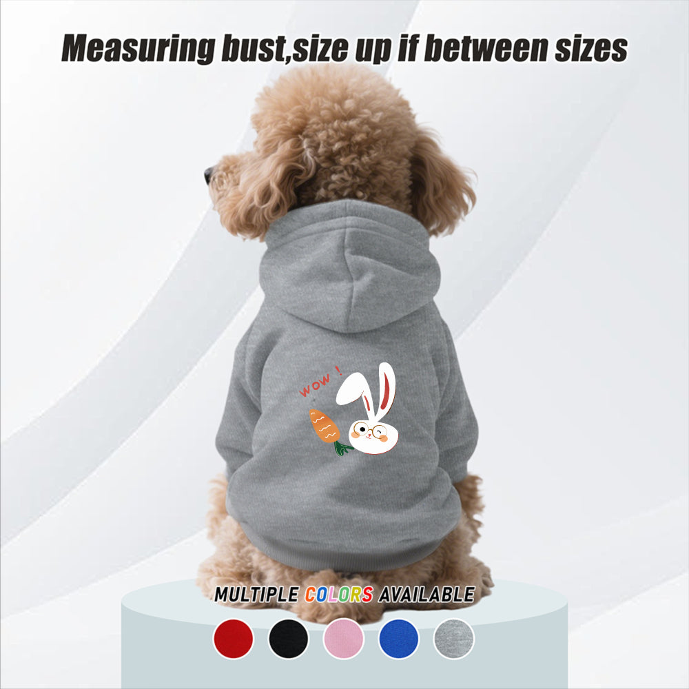 Sweat lapin & carotte – Capuche pour chien – photo produit 3