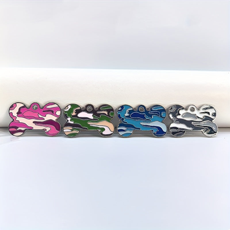 Médaille os camouflage personnalisable – Chien & chat – photo produit 2
