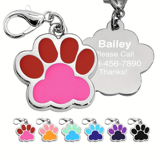 Médaille patte bicolore personnalisable – photo produit 2