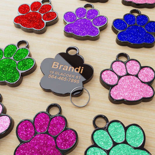 Médaille patte personnalisable – Chien & chat – vue principale
