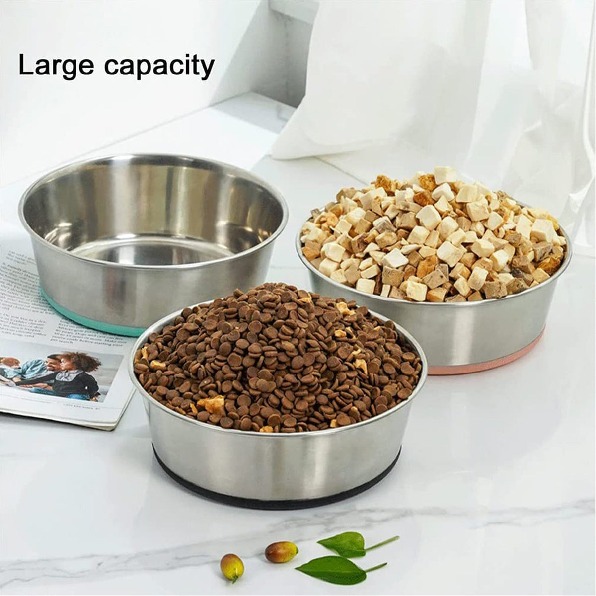 Gamelle inox personnalisable – Base antidérapante – photo produit 6
