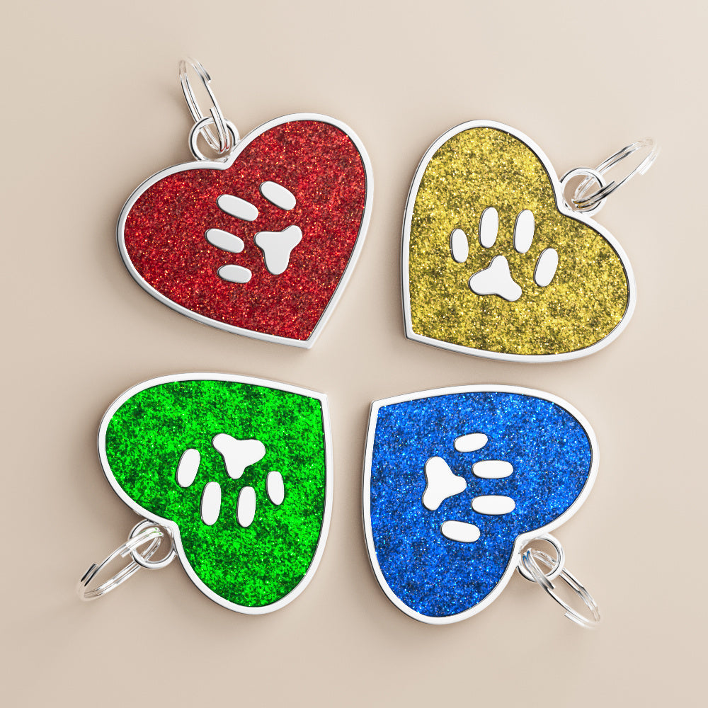 Médaille cœur gravée personnalisable – Chien & chat – photo produit 2
