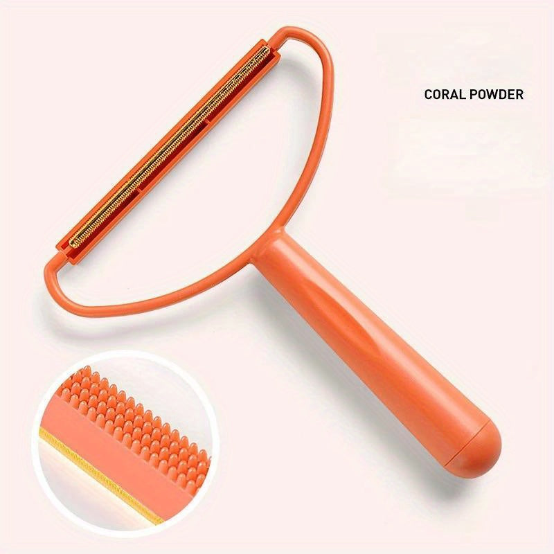 Brosse double face pour éliminer les poils d'animaux sur les vêtements, les canapés et toutes autres surfaces en tissu. Rasoir à tissu réutilisable, diverses couleurs