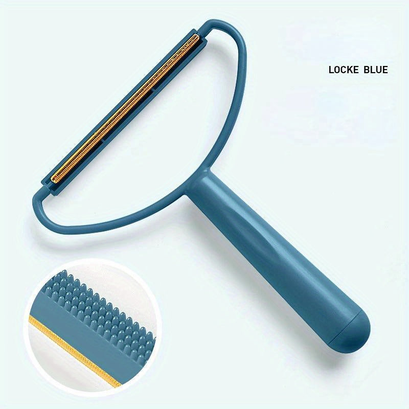 Brosse double face pour éliminer les poils d'animaux sur les vêtements, les canapés et toutes autres surfaces en tissu. Rasoir à tissu réutilisable, diverses couleurs