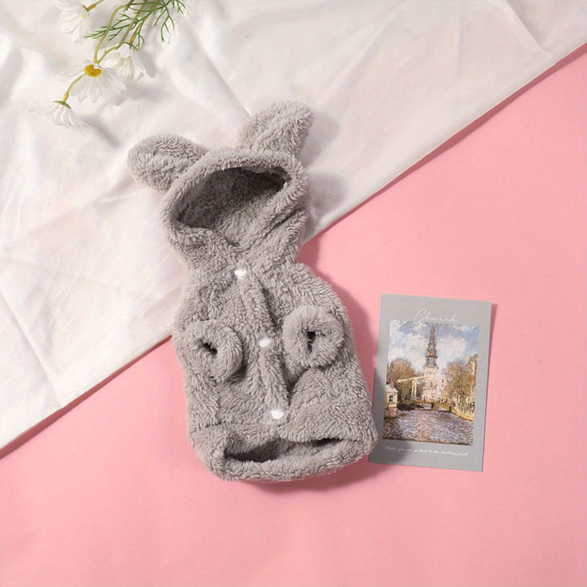 Pull polaire lapin – Capuche à oreilles – photo produit 12