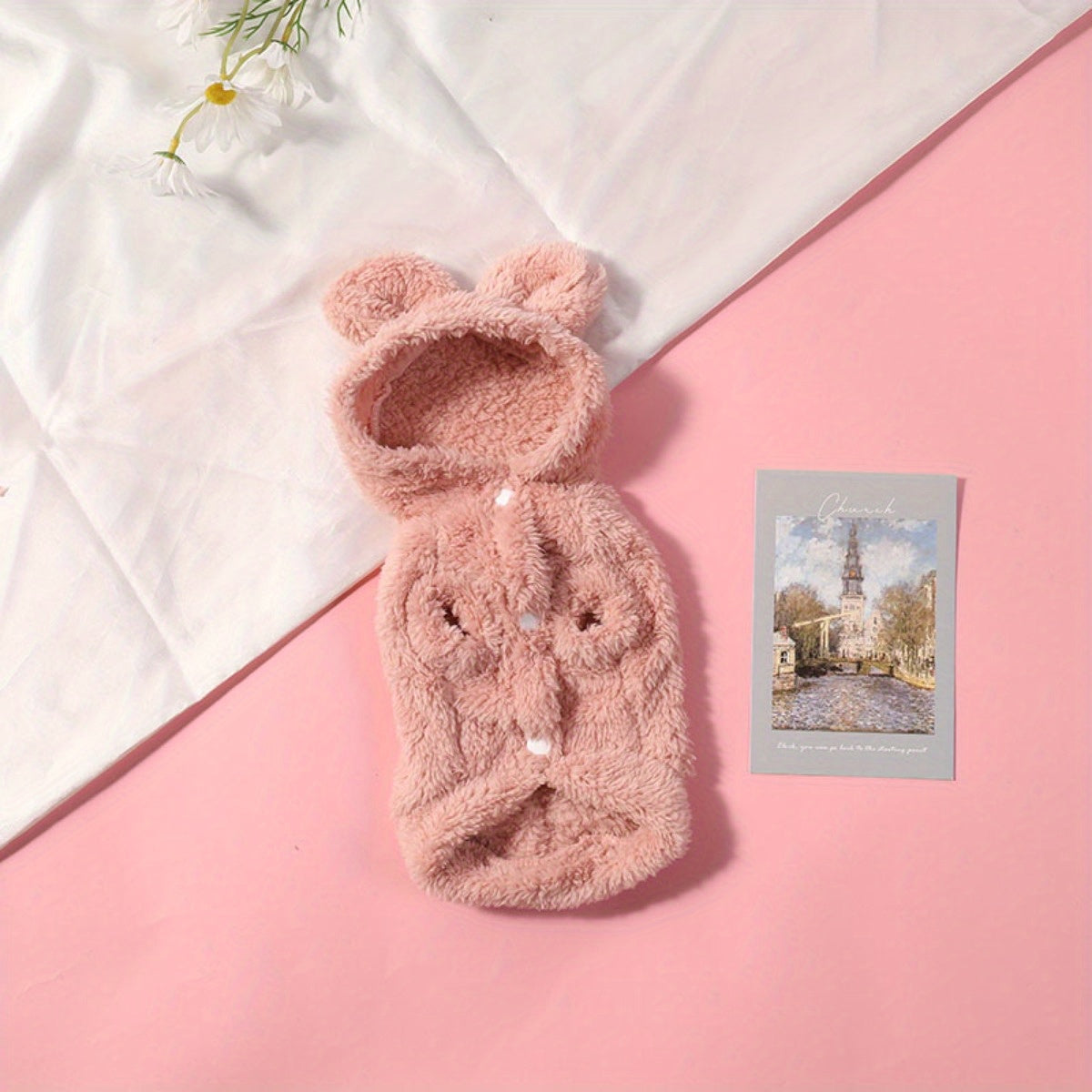 Pull polaire lapin – Capuche à oreilles – photo produit 14