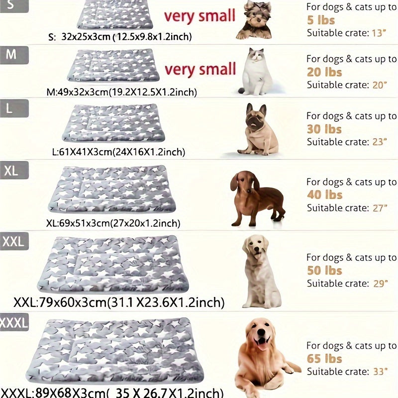 Tapis extra-épais en flanelle – Motif étoiles – photo produit 3