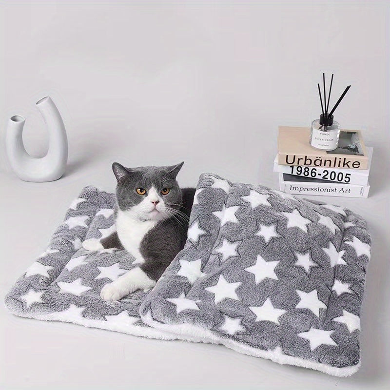 Tapis extra-épais en flanelle – Motif étoiles – photo produit 4