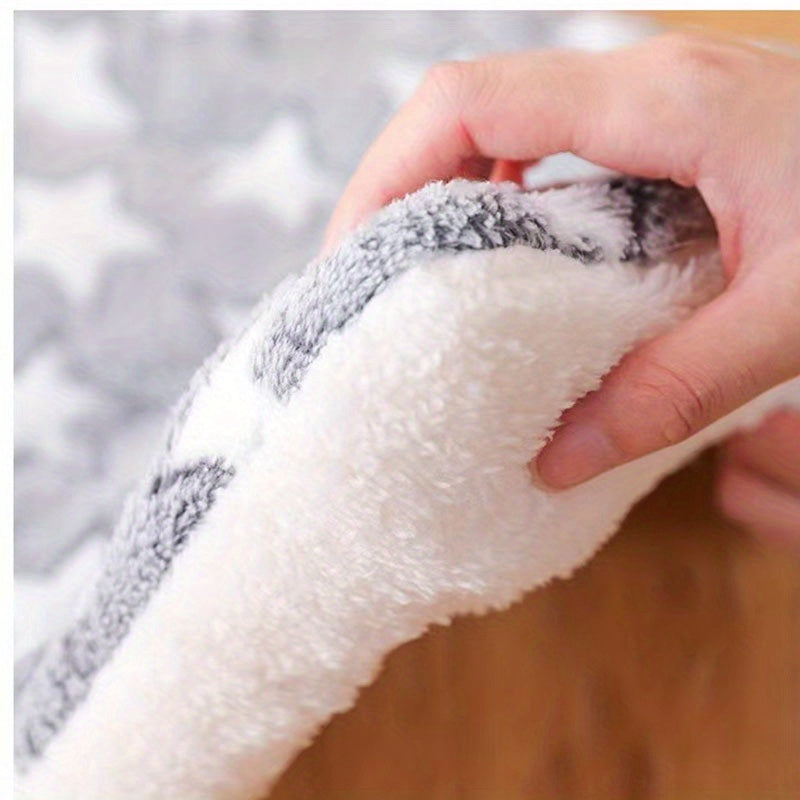 Tapis extra-épais en flanelle – Motif étoiles – photo produit 5