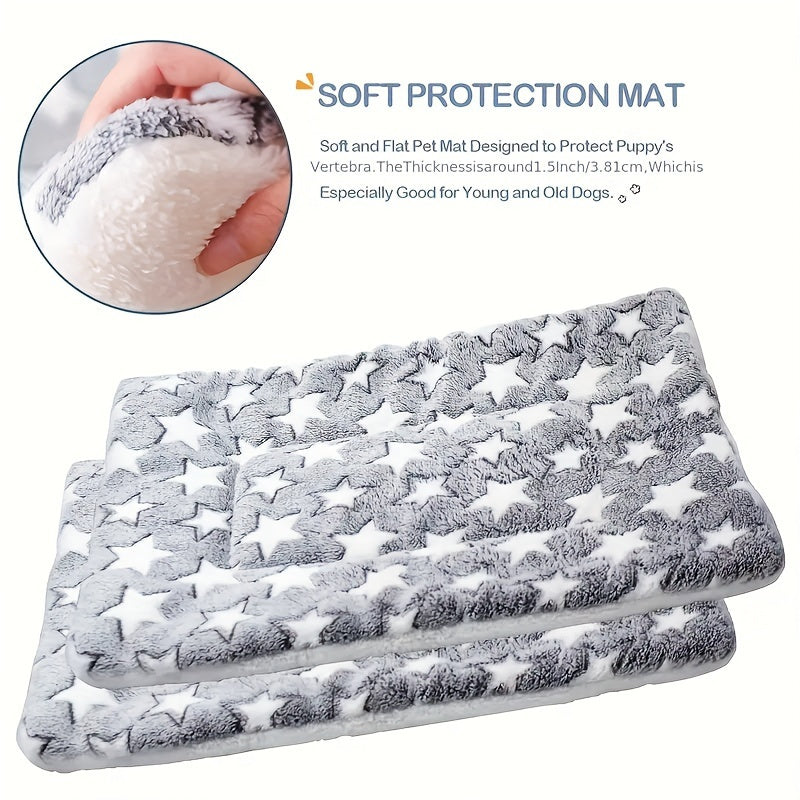Tapis extra-épais en flanelle – Motif étoiles – photo produit 7