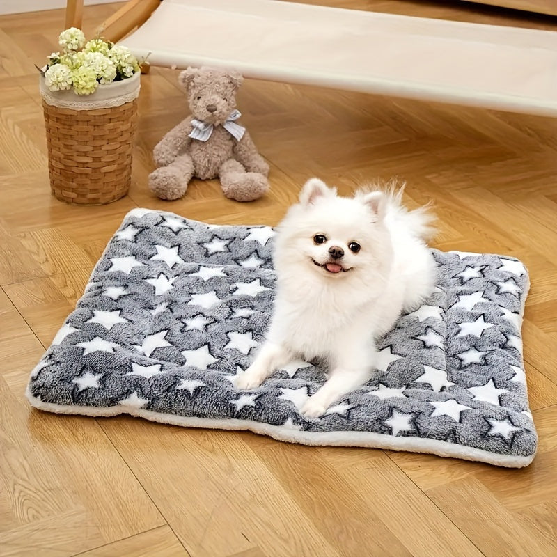 Tapis extra-épais en flanelle – Motif étoiles – photo produit 2