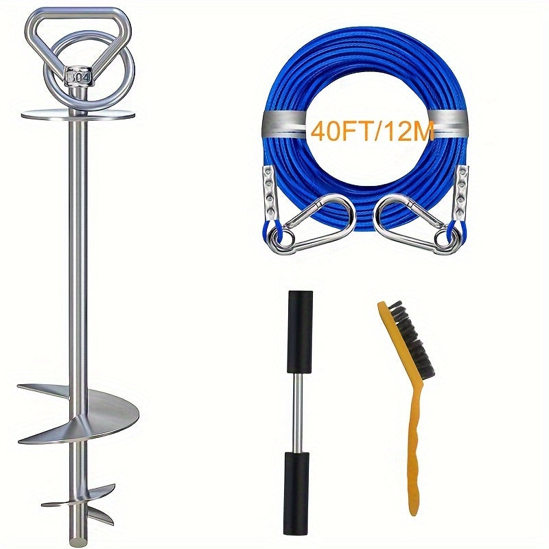 Piquet d’attache inox 360° – Pour chien jusqu’à 90 kg – photo produit 11