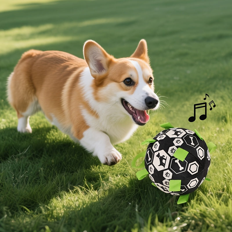 Ballon sonore à cordes pour chien – Jeu extérieur – photo produit 7