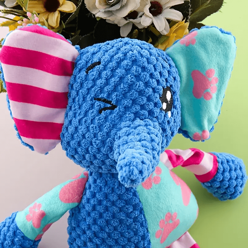 Peluche sonore renforcée – Chien & éléphant – photo produit 6