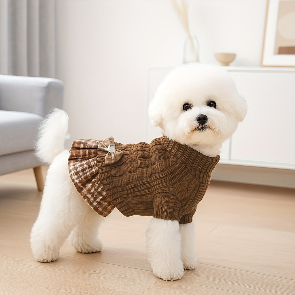 Robe-pull à col roulé – Petit chien – photo produit 7
