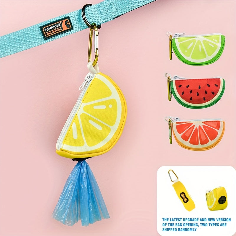 Distributeur de sacs à déjections en forme de fruit – photo produit 2
